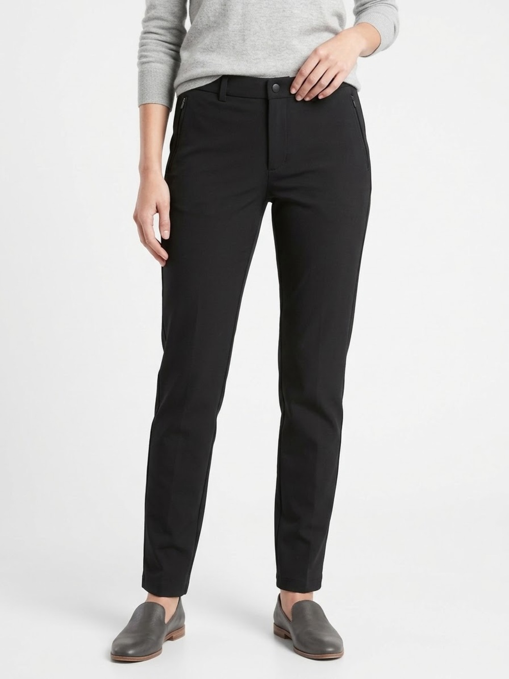 Quince Black Stretch Dress Pants Women 32 New